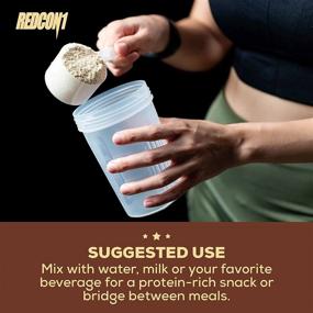 img 1 attached to 🍫 Redcon1 MRE Lite Protein Powder - Animal Based Protein, No Whey, No Bloating, Keto Friendly, Low Sugar, High Protein Meal Replacement - Fudge Brownie Flavor