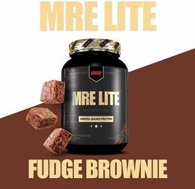 img 2 attached to 🍫 Redcon1 MRE Lite Protein Powder - Animal Based Protein, No Whey, No Bloating, Keto Friendly, Low Sugar, High Protein Meal Replacement - Fudge Brownie Flavor