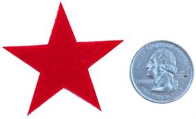 img 3 attached to 🌟 SEO Enhanced: Playfully Ever After 1.5 Inch Felt Star Stickers in Patriotic Red, White, and Blue Set