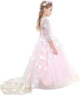 elevate your princess's style with bow dream elegant pegeant girls' dresses logo