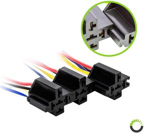 img 2 attached to 🔌 6-Pack Bosch Style 5-Pin 12V Relay Kit with Interlocking Harness Socket Holder, 14 AWG Hot Wires, SPDT Configuration, 30/40 Amp Rating - Ideal 12 Volt Automotive Relays for Auto Fan Cars