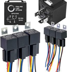 img 4 attached to 🔌 6-Pack Bosch Style 5-Pin 12V Relay Kit with Interlocking Harness Socket Holder, 14 AWG Hot Wires, SPDT Configuration, 30/40 Amp Rating - Ideal 12 Volt Automotive Relays for Auto Fan Cars