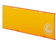 kc hilites 72021 10 inch c-series amber led shield cover - individual logo