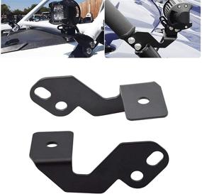 img 4 attached to 🚙 WSays Side Pillar Mounting Brackets Custom Compatible with Offroad LED Cube Pods Light for UTV Polaris RZR XP 900 1000