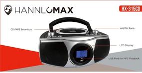 img 1 attached to 🎵 HANNLOMAX HX-315CD Portable CD/MP3 Boombox: Bluetooth, USB Port, LCD Display, and More!