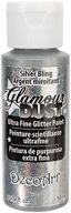 ✨ decoart silver bling glitter paint - 2oz glamour dust logo