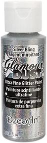 img 2 attached to ✨ DecoArt Silver Bling Glitter Paint - 2oz Glamour Dust
