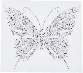 img 4 attached to 🦋 Colorful Rhinestone Butterfly Transfer - Towashine