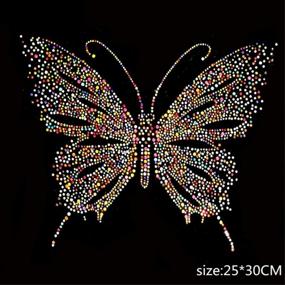 img 2 attached to 🦋 Colorful Rhinestone Butterfly Transfer - Towashine
