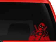 💀 новый дизайн la decal, наклейка deadpool heart sign decal для автомобиля, грузовика, внедорожника - 5,5" серебристо-красный логотип