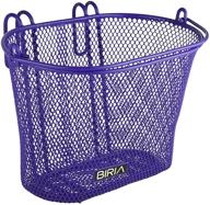 🚲 biria purple children's bike basket with hooks and removable front wire mesh - new, small kids bicycle basket логотип