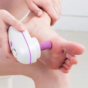 img 3 attached to YKFURTU Rechargeable Electric Callus Remover: Effortlessly Tackle Cracked Heels & Hard Skin with Pedicure Tools and Frosted Disc Feet Care Sander