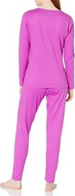 img 1 attached to 🥶 Fruit of the Loom Women's Thermal Underwear Set with Fleece Lining