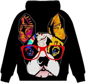 img 2 attached to Vibrant Painting Children's Hoodies by Neemanndy: Boys' Colorful Clothing