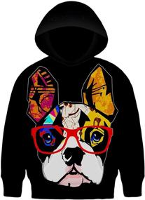 img 3 attached to Vibrant Painting Children's Hoodies by Neemanndy: Boys' Colorful Clothing