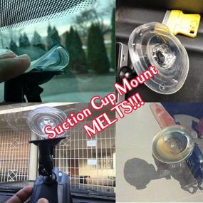 img 1 attached to 📸 Convenient Dash Cam Mirror Mount Kit: Compatible with Rexing V1, Falcon F170, Z-Edge, Old Shark, YI, Kdlinks X1, VANTRUE, and More!