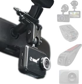 img 4 attached to 📸 Convenient Dash Cam Mirror Mount Kit: Compatible with Rexing V1, Falcon F170, Z-Edge, Old Shark, YI, Kdlinks X1, VANTRUE, and More!
