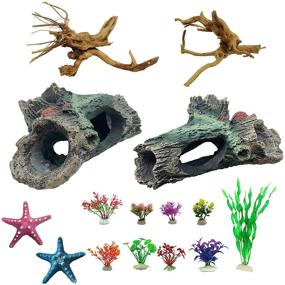 img 4 attached to Tfwadmx Driftwood Decoration Artificial Starfishes
