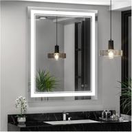 💡 keonjinn 30x36 inch led bathroom mirror with lights | vanity mirror with led lights | wall mounted anti-fog dimmable modern lighted makeup mirror for bedroom | ip54 waterproof (horizontal/vertical) logo