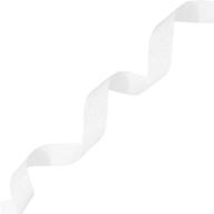 white morex ribbon dazzle glitter grosgrain ribbon - 3/8-inch width, 20 yards (99002/20-029) logo