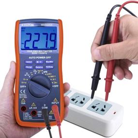 img 1 attached to ETEPON Digital Multimeter True RMS Auto Ranging Voltage Tester| Measure Voltage, Current, Resistance, Continuity, Frequency, Capacitance, Temperature| Test Diodes, Transistors| 6000 Counts Multimeter