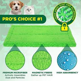 img 2 attached to 🐶 VanDuck Reusable Pet Heavy Duty Mop Pads - Compatible with Swiffer Sweeper Mops (4-Pack) - Washable Microfiber Pads for Wet & Dry Use - All-Purpose Floor Mopping & Cleaning Pads