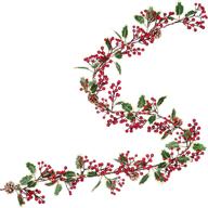 artiflr christmas garland artificail decoration seasonal decor logo