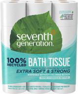 🧻 туалетная бумага seventh generation белая: экологичная 2-слойная, 100% переработанная, 24 рулона (240 листов на рулон) - упаковка из 2 логотип