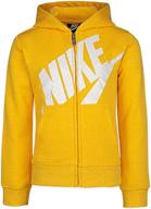 stylish and cozy: nike girls' full-zip hoodie for ultimate comfort and style logo