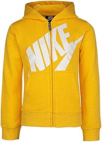 img 2 attached to Stylish and Cozy: Nike Girls' Full-Zip Hoodie for Ultimate Comfort and Style