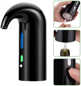 img 3 attached to Portable Electric Wine Aerator Pourer and Dispenser Pump - One-Touch Wine Decanter for Red and White Wine with Multi-Smart Automatic Oxidizer - USB Rechargeable Spout Pourer