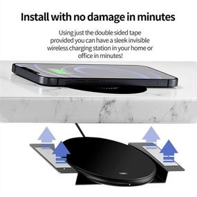 img 1 attached to 🔌 Revolutionize Charging with KPON Invisible Wireless Charger: Long Distance, Under Desk QI 10W Furniture Charging Pad for iPhone 12/12 Pro/12 Pro max/Galaxy/Air pod & more!