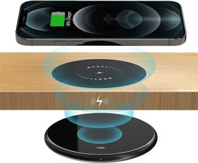 img 4 attached to 🔌 Revolutionize Charging with KPON Invisible Wireless Charger: Long Distance, Under Desk QI 10W Furniture Charging Pad for iPhone 12/12 Pro/12 Pro max/Galaxy/Air pod & more!