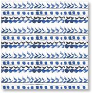 x&o paper goods blue strokes beverage and cocktail napkins - pack of 20, 5.5''w x 5.5''l: stylish and functional napkins logo