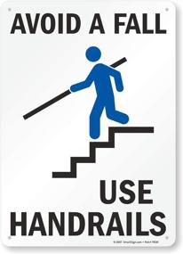 img 2 attached to SmartSign Plastic Legend Handrails Graphic