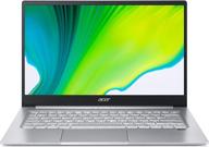 🖥️ ноутбук acer swift 3 тонкий и легкий: full hd ips, ryzen 7 с графикой radeon, 8 гб озу, 512 гб ssd, wi-fi 6, подсветка клавиатуры, сенсорный сканер отпечатков, встроенная алекса. логотип