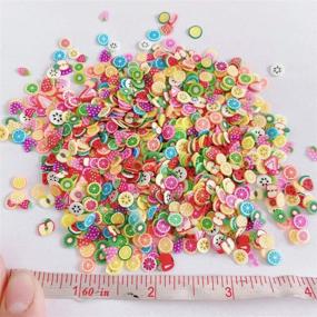 img 1 attached to 🍉 EHOPE 3000 PCS 3D Polymer Fruit Slices: Ultimate DIY Nail Art, Slime Making, and Crafts Kit