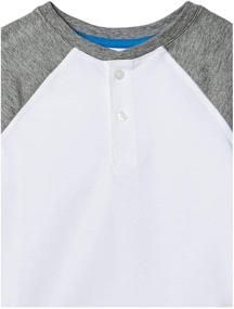 img 2 attached to Classic and Comfy: Amazon Essentials Boys' Short-Sleeve Henley T-Shirts