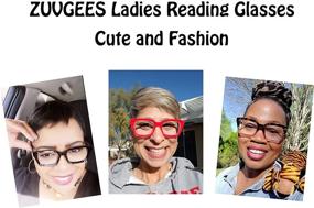 img 3 attached to 👓 Large Lens Square Reading Glasses Frames in Retro Style, Lens Size 50mm