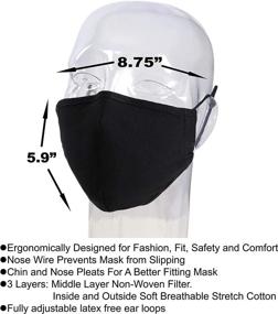 img 3 attached to 🎭 Breathable Reusable Washable Adjustable MASKMAKER+