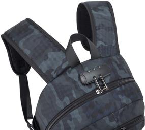 img 1 attached to Бизнес-рюкзак Tzowla с водоотталкивающим покрытием, защита от краж и университетский рюкзак с USB-портом и замком, 15