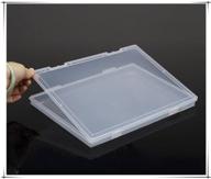 📁 portable a4 transparent plastic file box: office supplies & document organizer case (1pc) logo