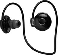 crave octane sport wireless bluetooth earphones: sweat & water resistant, lightweight & premium headphones with mic - black logo