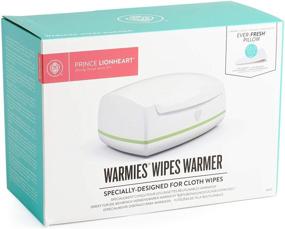 img 3 attached to 🧻 Prince Lionheart Warmies Wipes Warmer for Reusable Cloth Wipes with Soft Glow Nightlight, Includes 1 everFRESH Pillow and 4 Warmies Cloth Wipes