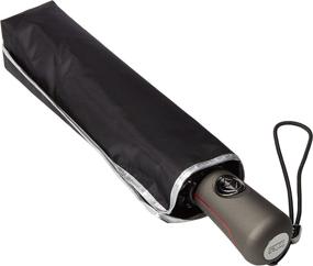 img 1 attached to ☔ Smokey Silver Strong & Compact Umbrella - Ultimate Weather Protection!