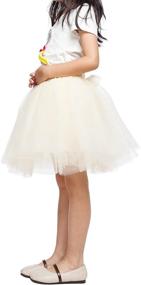img 4 attached to Tulle Princess Girls' Layered Skirt - Ideal Clothing for Skirts & Skorts