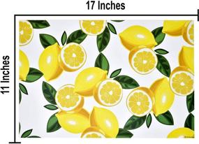 img 2 attached to 🍋 Tropical Lemonade Disposable Rectangle Placemat