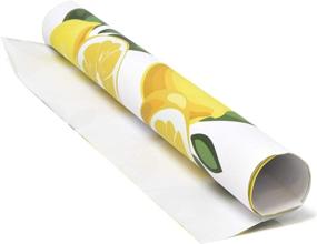 img 1 attached to 🍋 Tropical Lemonade Disposable Rectangle Placemat