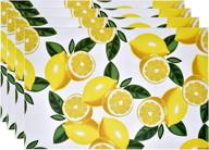 🍋 tropical lemonade disposable rectangle placemat логотип