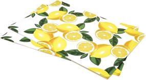 img 3 attached to 🍋 Tropical Lemonade Disposable Rectangle Placemat